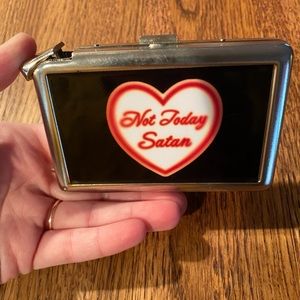 Not Today Satan Cigarette Wallet Case